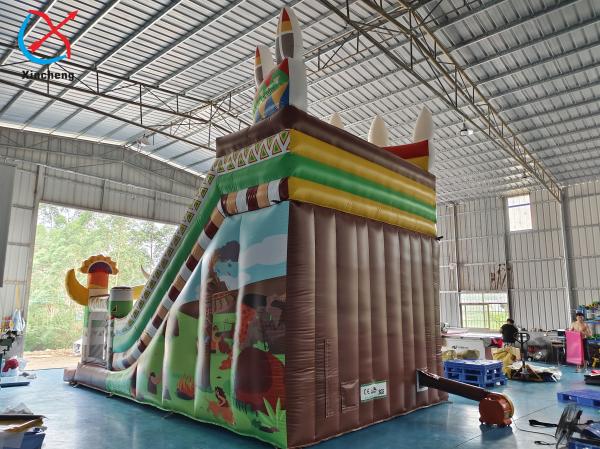 Fabricant Slides gonflables commerciaux en PVC Slides gonflables doubles exotiques