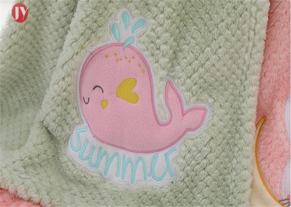 so Warm soft Microfiber Mesh Plush Baby Blanket Customized Size 102*76cm Living Room Breathable