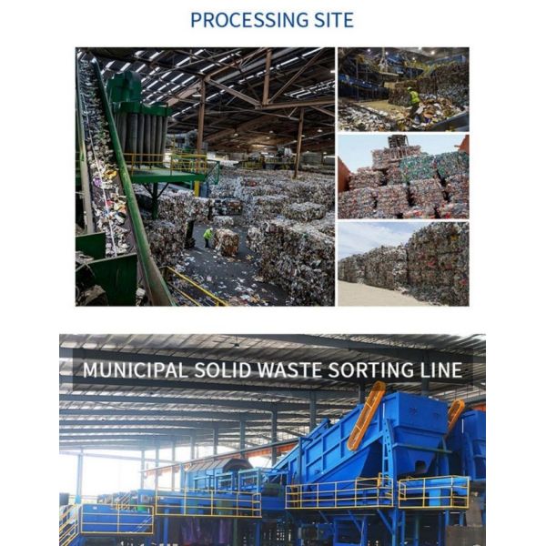 Municipal  Solid Domestic Automatic Msw Garbage Recycling Waste Sorting Plant  Line System