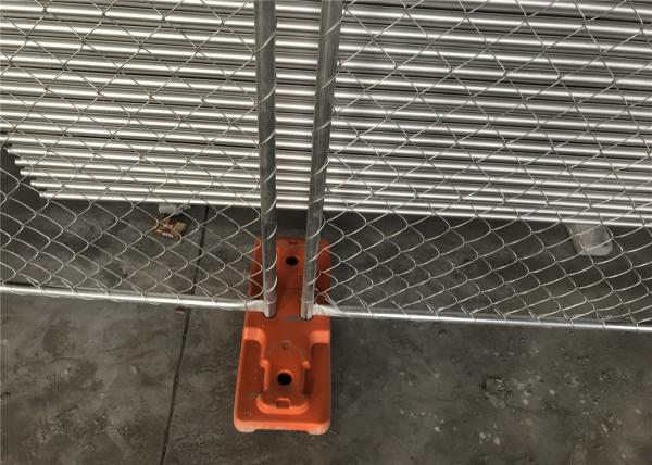 8'x12' temporary chain link fence panels diameter wire 11.5ga chain link mesh 2 x 2 tube 35mm wall thick 1.60mm