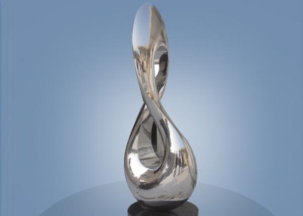 Escultura de aço inoxidável abstrata contemporânea do metal para a decoração home
