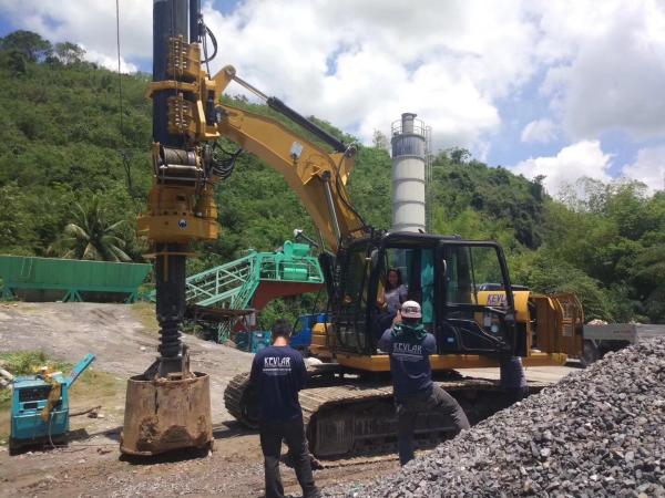 Excavatrice restructurée Rotary Piling Rig, 24 m Max Pile Depth KR50A diamètre maximal de 1200 millimètres