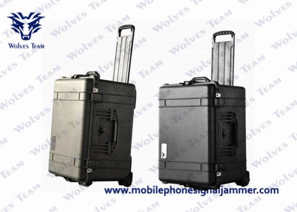 VIP Protection Suitcase Type Draw Bar Box High Power 3G 4G All Cell Phone Bomb Signal Jammer