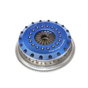 Kit de embreagem de corrida de disco triplo Adaptação Toyota 1JZ 24T 215mm Placa