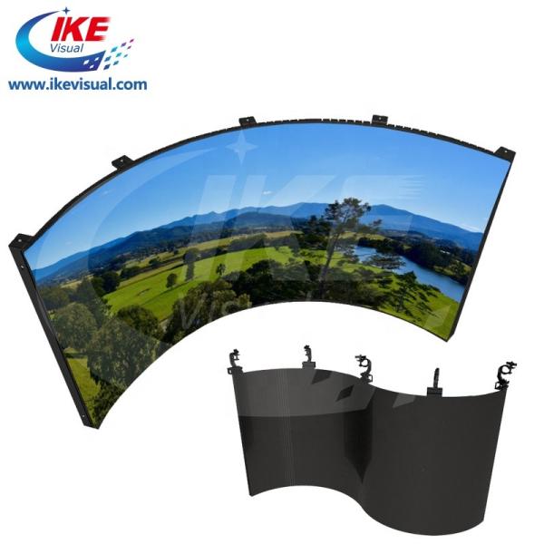 P4 Flexible Rental LED Display Screen 5000 Nits 600*1200mm Curved Portable LED Screen