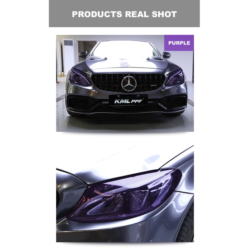 Anti Scratch Headlight Tint Film 30cm X 15m Photochromic  Headlight Wrap Film