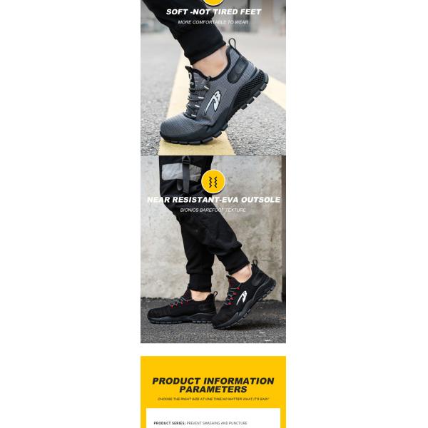 Flying Weaving Light Comfortable Steel Toe Shoes Breathable