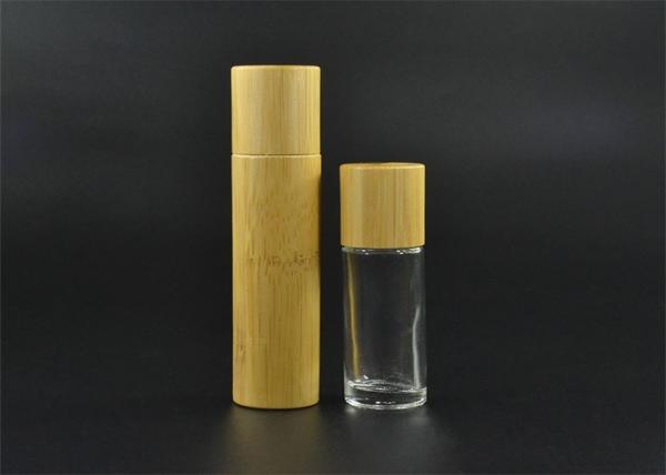Bamboo Wooden Roller Ball Bottles , Child Proof Oil Roller Bottles 10ml
