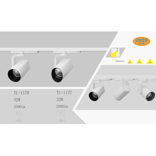 New Design Aluminum Adjustable LED integrated tracking light fixture adapter combined track light 32W