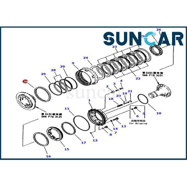 421-33-21811 4213321811 TB Type Oil Seal For WA420-3 WA450-3 WA470-3 Komatsu Front Wheel Brake