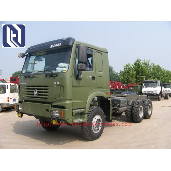 10 Tires Sinotruk Howo 6X4 371 Hp Tractor Head Trucks Tow Hook ZZ4257S3241W For Pulling Low Bed Semi Trailer