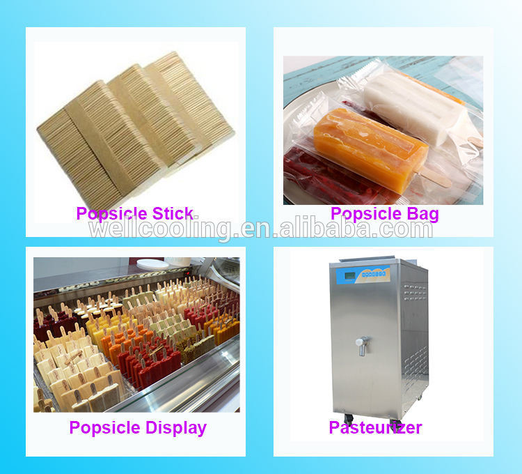 Commercial 1-4 Mold Cooling Popsicle Making Popsicle Unmold Machine With Temperature Control