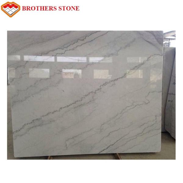 Pure White Marble Stone Slabs , Pure White Marble Floor Tiles Wear Resistant