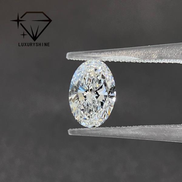 VVS Lab Grown Diamond D-F Color White Oval Excellent Cut 0.1-10CT with IGI Certificate 3EX Cut Stones