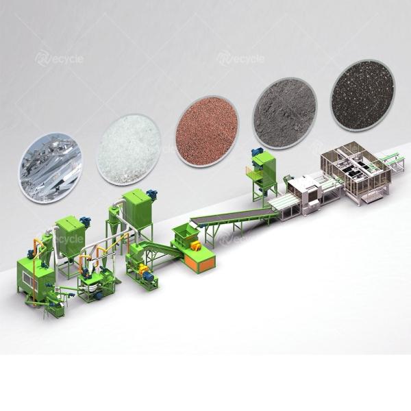 PV Solar Modules Recycling 100% Recycling Process with Solar Panel Recycling Machine