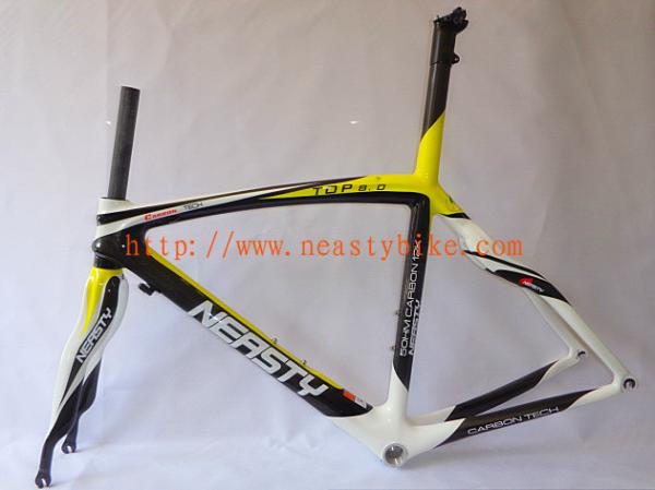 RB-NT68 bicycle parts carbon frame48-56CM  Road bicycles full carbon frame in yellow