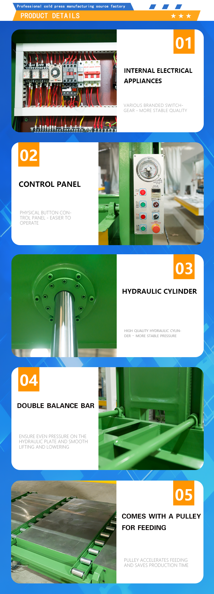 Two Cylinder Cold Press Machine Customized Laminating Press Machine 50T For Wood Based Panels