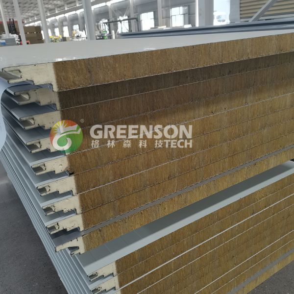 Continuous Z Lock PU Rock Wool Sandwich Roof Panel Foaming Making Machine Production Line