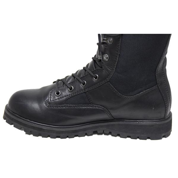 Leather Breathable Combat Hiking Military Boots For Men Flat Low Heel