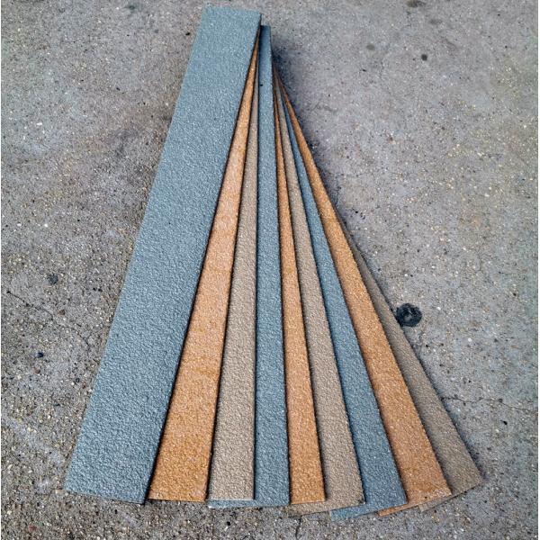 Gritted Surface FRP Fiberglass Strip for Stairs Ramps and Walkways 1m to 11.6m Length