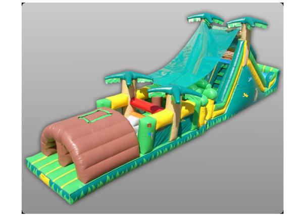 High Durability Inflatable Obstacle Course With Slide / Tunnel / Bouncer