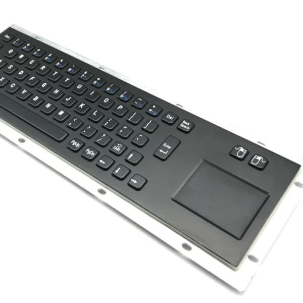 IP65 Industrial PC Keyboard Stainless Steel With Full Functional 2 Keys Touch Pad