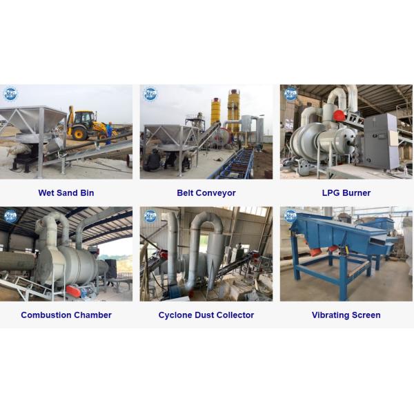 Машина для просушки песка роторного песка цилиндра 10-20T/H 3 более сухая