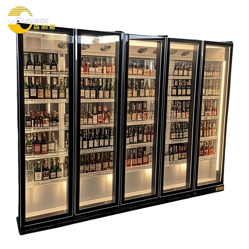 Professional Beer Beverage Refrigerator Enhanced Visibility Design Display Fridge Cooler