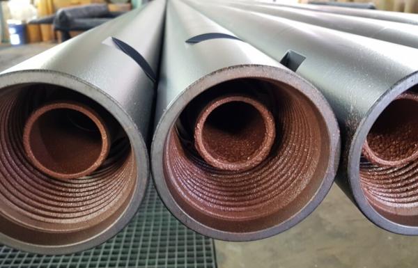 Tool Joint Spanner Flats Reverse Circulation Drill Pipe With 4 1/2 Inch Remet , Metzke Thread