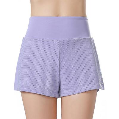 Claro fraco - short quente suado roxo de Logo Loose Mesh Pants High Waisted Hotty do short