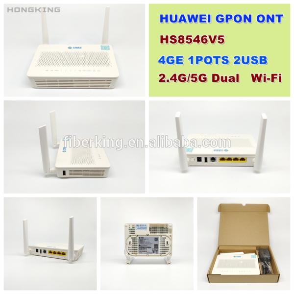 AC 2.4g/5g 4GE 1TEL 2USB ONT ONU GPON HUAWEI wifi двойного режима FTTH XPON двойной беспроводной