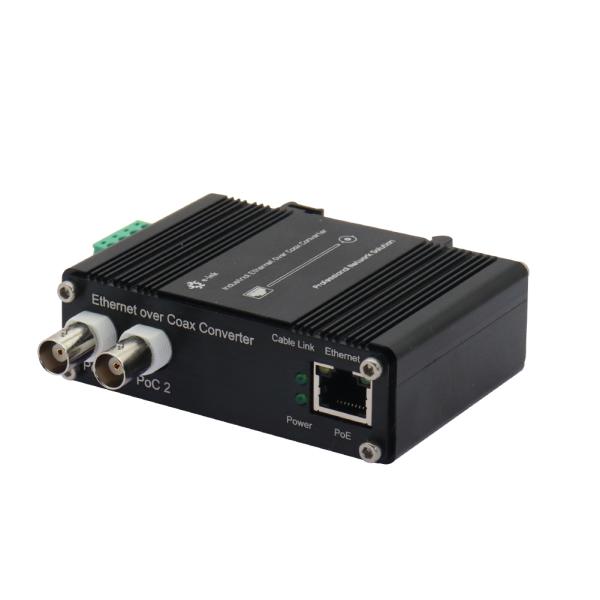 Extensor industrial Ethernet sobre coaxial 1Ch DIN-Rail 10/100Base-TX