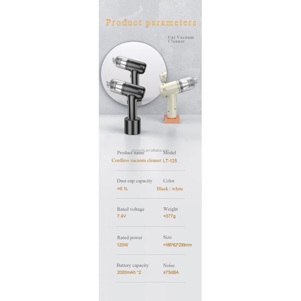 Brushless Motor Car Vacuum Cleaner Cordless Multi Filter Strong Suction Vacuum Cleaner