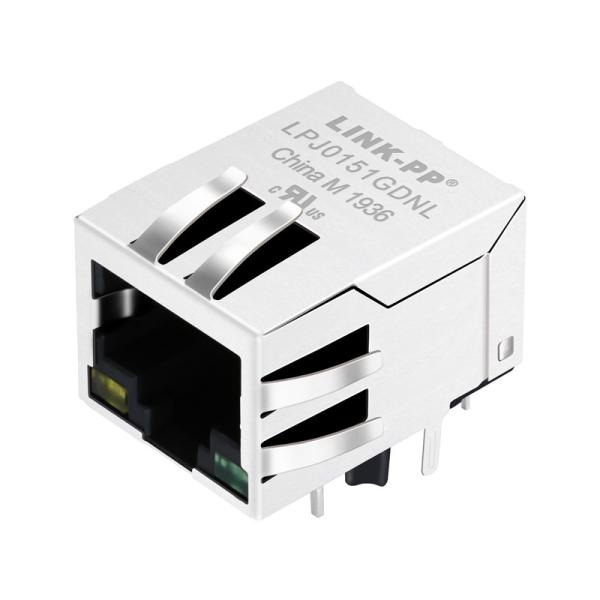 LPJ0151GDNL Cross 74990111215 1X1 RJ45 Conector com transformador