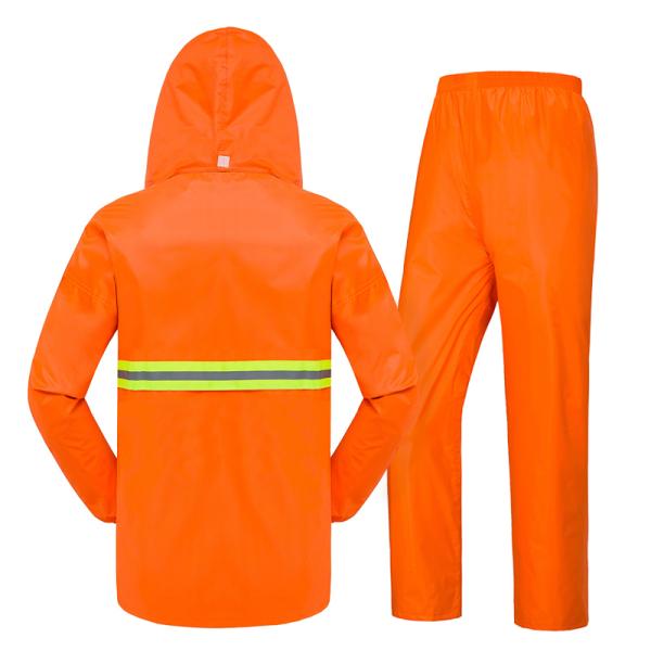 Outdoor Hiking Essential Pe Rain Coat with Custom Reflective Waterproof Raincoat