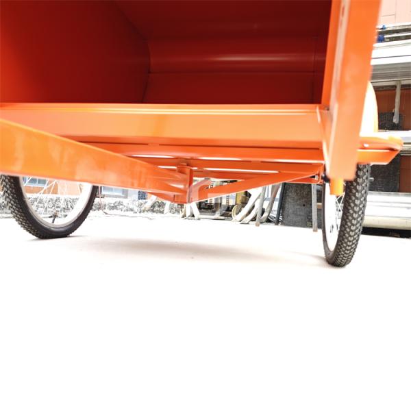 Mobile Tricycle Food Trolley Multifunctional Street Vending Bike Cart with Umbrella