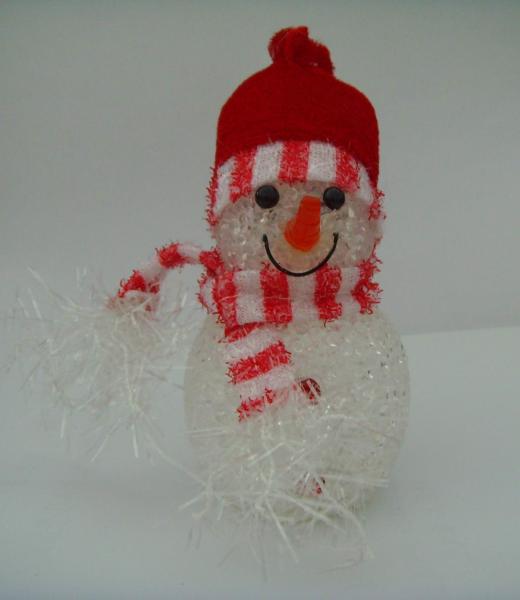Multi Color  EVA  LED Flashing Snowman Toy For Christmas Indoor Outdoor Decoration