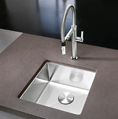 Revestimento luxuoso do cetim da banca da cozinha de aço inoxidável de um Undermount de 18 polegadas