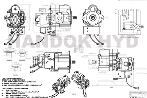 Гидравлический насос экскаватора PVD-1B-32P для экскаватора HITACHI ZX30 KX35 ZX27 SK27