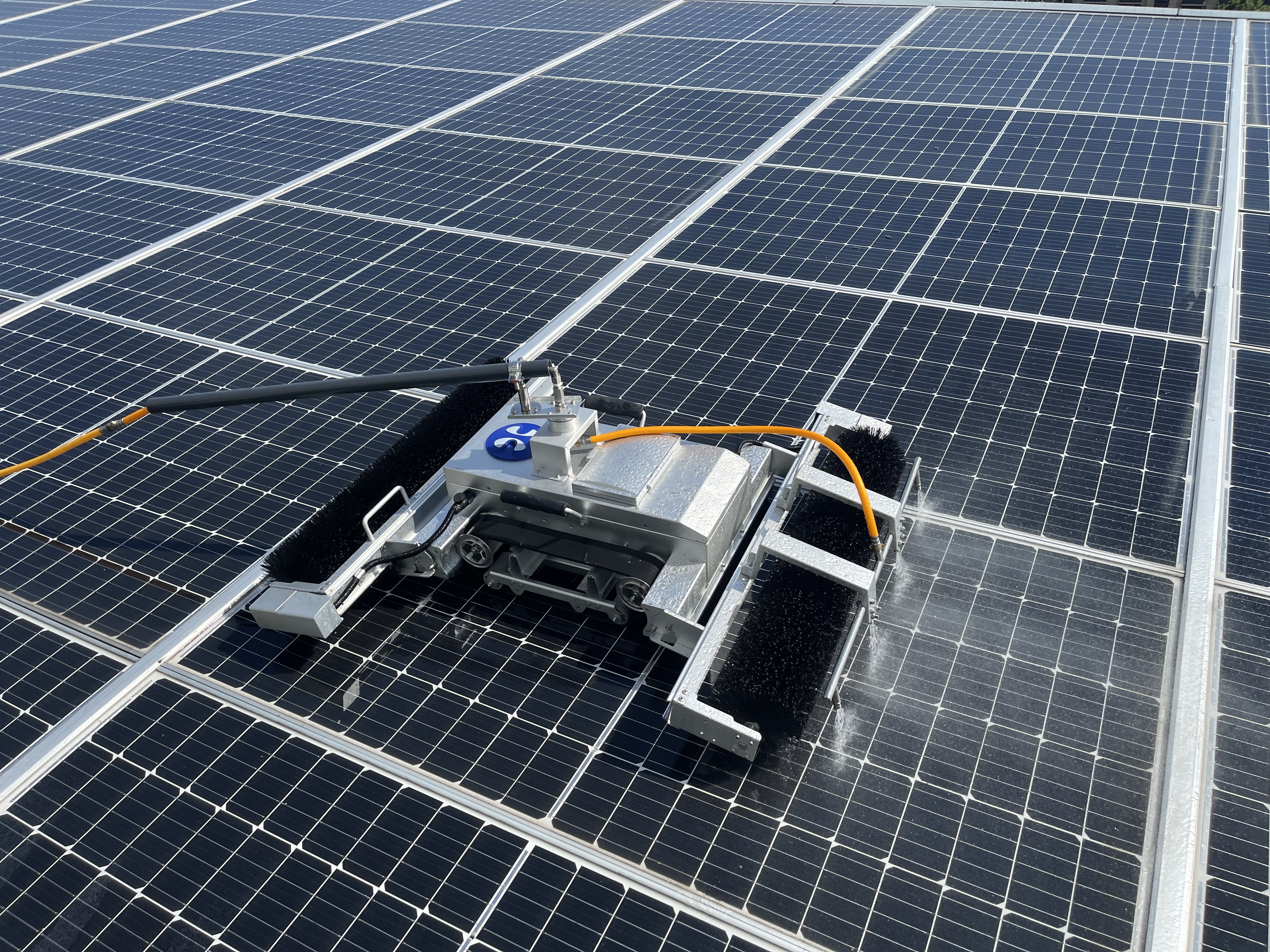 Предохранения от падения робота 450m2/H2 автономной панели PV работы очищая управление приложения анти- мобильное