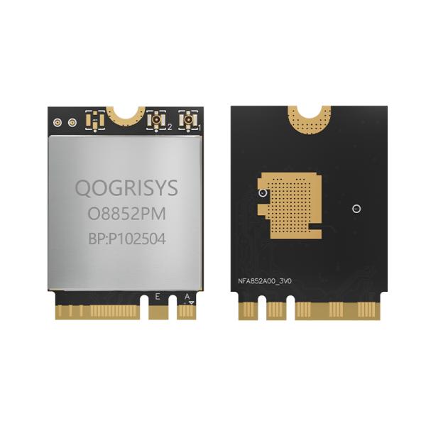 高速ダブルバンド2.4/5.8GHz WiFi 6 & BT5.2 モジュール 2x2 MIMO PCIE M経由で1200Mbps2