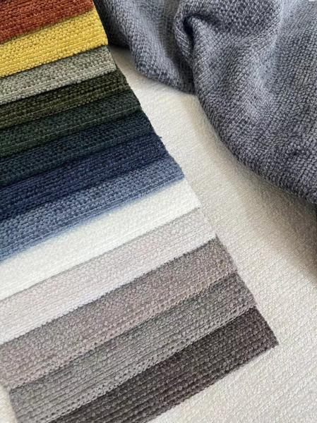 100% Polyester Chenille Woven Fabric Machine Washable For Sofa Cushion