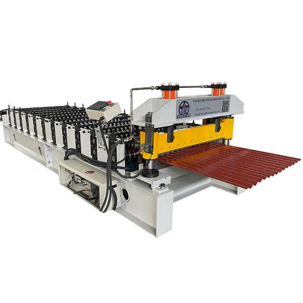 “850 Type Roof Sheet Making Machine 0.3-0.8mm Customized Corrugated Roof Panel