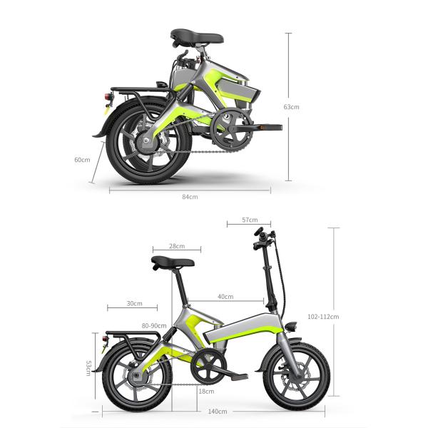 Electric Bicycle 250W New Folding Small Powered Ultra Light Lithium Electric Bike