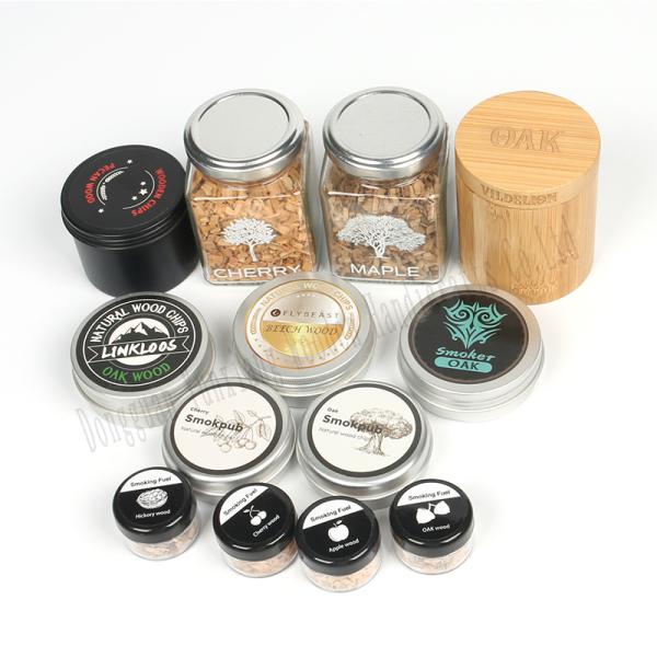 Chips de madera personalizados para fumar whisky bourbon BBQ 12 tipos