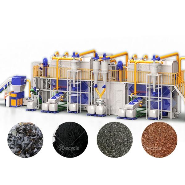Reciclagem de alumínio e cobre a partir de matérias-primas móveis com uma máquina de baterias de íons de lítio