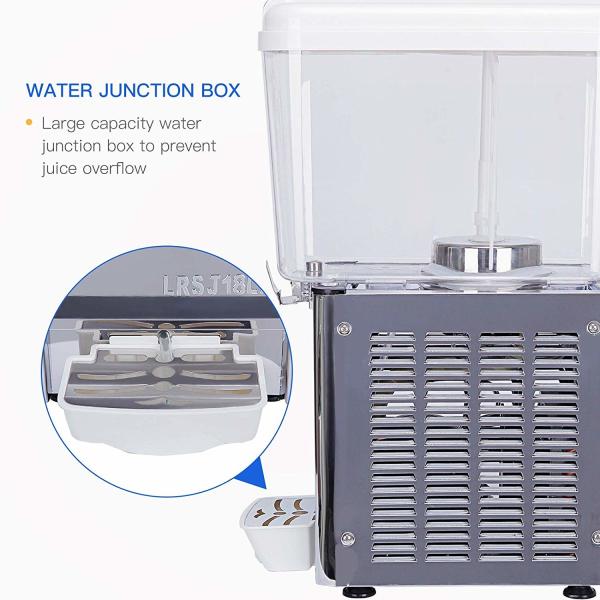 Distribuidor da bebida/fruto frios comerciais Juice Dispenser Machine Double Head