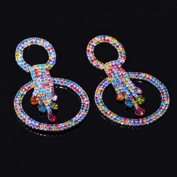 Fashion Crystal Statement Earrings For Women Wedding Jewelry Gift