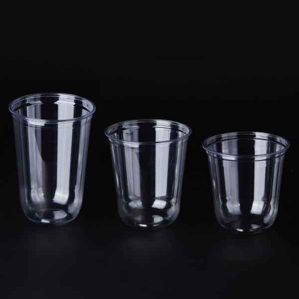 100% Biodegradable Disposable CPLA Plastic Lid Clear Cold Beer Milk Tea Coffee Sauce PLA U Shaped Parfait Cup