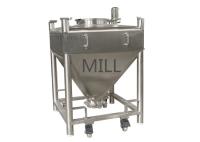 1000L réservoir de granule d'emballage de poudre de vide de l'acier inoxydable IBC pour le convoyeur